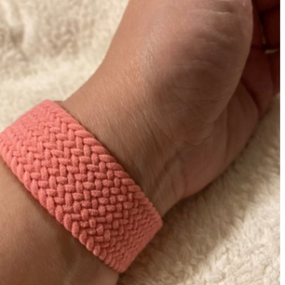 NEW Pink Braided Solo Loop For Apple Watch - Picture 4 of 8